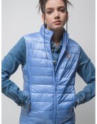 GUESS JEANS Vesta cu aspect matlasat - Albastru pastel