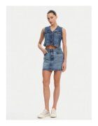 GUESS JEANS Vesta cu inchidere cu capse