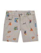 GUESS KIDS Bermude cu imprimeu grafic - Maro taupe