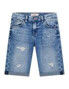 GUESS KIDS Bermude de denim cu aspect deteriorat - Albastru