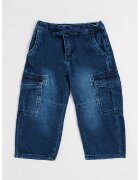 GUESS KIDS Blugi cargo cu snur - Albastru inchis