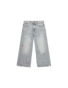 GUESS KIDS Blugi cu aspect decolorat si aplicatii stea discrete