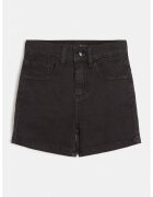 GUESS KIDS Blugi scurti cu logo triunghiular pe spate - Negru stins