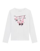 GUESS KIDS Bluza cu imprimeu logo - Roz deschis/Alb optic