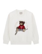 GUESS KIDS Bluza de trening cu logo aplicat - Rosu/Alb/Maro