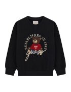 GUESS KIDS Bluza de trening cu logo aplicat - Rosu/Negru/Maro