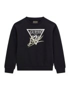 GUESS KIDS Bluza de trening din bumbac cu logo - Negru