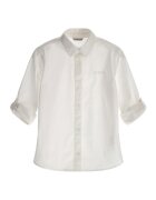 GUESS KIDS Camasa din amestec de bumbac cu guler ascutit - Gri deschis