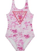 GUESS KIDS Costum de baie intreg cu logo - Alb/Roz fandango