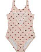 GUESS KIDS Costum de baie intreg cu logo - Rosu/Piersica
