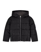GUESS KIDS Geaca cu gluga si buzunare cu fermoar - Negru