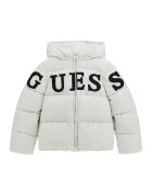 GUESS KIDS Geaca cu imprimeu logo - Negru/Alb murdar