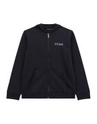 GUESS KIDS Hanorac cu fermoar si logo - Negru