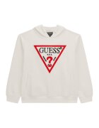 GUESS KIDS Hanorac cu logo texturat - Alb murdar
