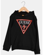 GUESS KIDS Hanorac de bumbac cu buzunar kangaroo - Rosu/Negru