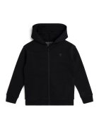 GUESS KIDS Hanorac din amestec de bumbac cu fermoar - Negru