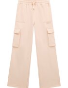 GUESS KIDS Pantaloni cargo cu croiala ampla si snur - Bej deschis