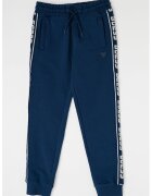 GUESS KIDS Pantaloni de trening cu benzi logo laterale - Bleumarin