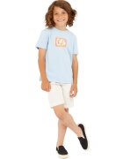 GUESS KIDS Pantaloni scurti din amestec de in cu model uni - Alb fildes