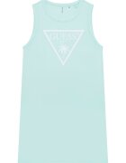 GUESS KIDS Rochie cu imprimeu logo - Albastru glaciar