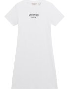 GUESS KIDS Rochie din amestec de bumbac cu logo - Alb