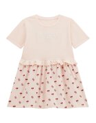 GUESS KIDS Rochie evazata cu logo brodat - Rosu/Piersica