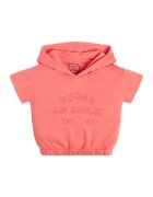 GUESS KIDS Tricou cu gluga si logo - Portocaliu