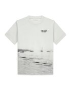 GUESS KIDS Tricou cu imprimeu foto - Gri deschis/Alb murdar