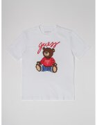 GUESS KIDS Tricou cu imprimeu grafic - Alb/Rosu inchis