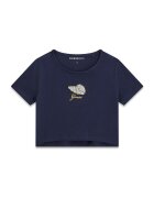 GUESS KIDS Tricou cu logo brodat - Albastru ultramarin