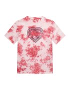 GUESS KIDS Tricou cu model tie-dye - paiete si logo - Rosu/Alb