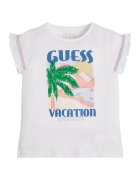 GUESS KIDS Tricou de bumbac cu imprimeu - Alb/Albastru