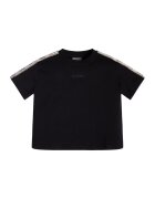 GUESS KIDS Tricou de bumbac cu segmente logo contrastante - Negru