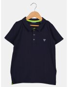 GUESS KIDS Tricou polo cu logo discret - Bleumarin