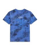 GUESS KIDS Tricou regular fit cu imprimeu grafic - Albastru royal/Rosu stins