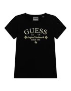 GUESS KIDS Tricou regular fit cu logo - Negru/Galben deschis