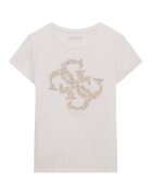 GUESS KIDS Tricou regular-fit din amestec de bumbac cu logo - Piersica/Verde pal/Alb murdar