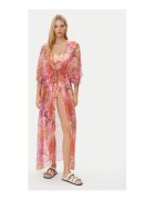 GUESS Kimono de plaja din amestec de matase si maneci 3/4