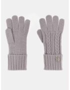 GUESS Manusi tricotate cu detalii logo - Gri/Gri deschis/Argintiu