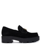 GUESS Mocasini dama negru - Negru