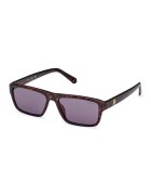 GUESS Ochelari de soare dreptunghiulari cu lentile uni - Maro/Negru stins