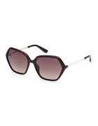 GUESS Ochelari de soare hexagonali cu lentile in degrade - Auriu/Maro inchis