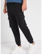 GUESS Pantaloni cargo din amestec de bumbac - pentru antrenament - Negru