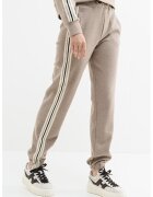 GUESS Pantaloni cu logo pentru fitness - Bej melange