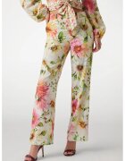 GUESS Pantaloni cu model floral si buzunare laterale - Verde/Galben pal/Roz
