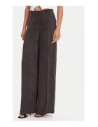 GUESS Pantaloni cu talie inalta si imprimeu uni