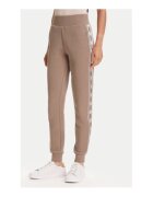 GUESS Pantaloni de bumbac cu talie inalta