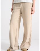 GUESS Pantaloni de trening cu croiala ampla si buzunare laterale - Bej