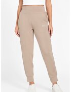 GUESS Pantaloni de trening cu croiala conica si detalii cu strasuri - Maro nisip