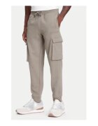 GUESS Pantaloni de trening - cu snur si talie inalta